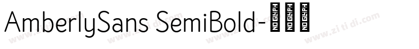 AmberlySans SemiBold字体转换